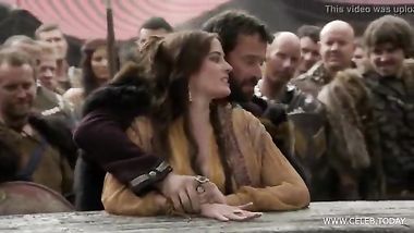 Eva Green - Naked in Public woods - Camelot S01E02 