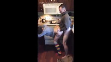 dad fuck horny girl while mom is out