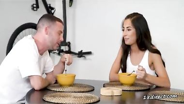 breakfast with test pussy of lady